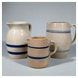 (3pc) VINTAGE PITCHERS