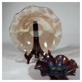 (2pc) Two Vintage Ruffled Serving Bowls