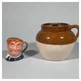 (2pc) Royal Doulton “Fat Boy” Toby Mug And Bean Pot