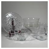 (4pc) Glass Serving Pieces