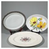 (3pc) Vintage Limoges Platter And Others