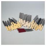 (42pc) Assorted Knives With Faux Bone Handles