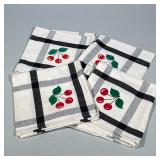(4pc) CHERRY CLOTH Napkins