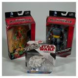 (3pc) NIB Batman And Robin Action Figures, Star Wars