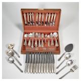 (130pc) GORHAM "HUNT CLUB" STERLING SILVER FLATWARE SERVICE, C.1930