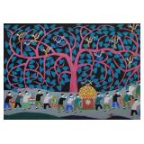 LI CUIYING (CHINESE, B. 1934) PEASANT PAINTING, WALLY FINDLAY GALLERIES