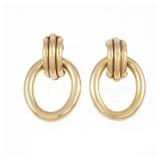 PAIR UNOARRE 14K GOLD EARRRINGS