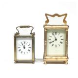 (2pc) A J.E. CALDWELL & OTHER FRENCH CARRIAGE CLOCK