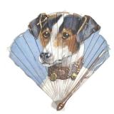 A HAND PAINTED DUVELLEROY, PARIS HAND FAN