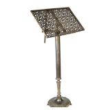 ORNATE OPENWORK BRASS LECTERN, M.S. RAU ANTIQUES
