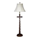 AN ANTIQUE BARLEY TWIST FLOOR LAMP