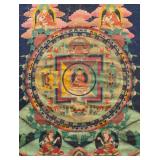 AN ANTIQUE TIBETAN THANGKA