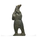 NUNA PARR (INUIT, B. 1949) STONE CARVING OF A STANDING BEAR