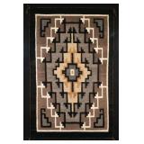 TWO GRAY HILLS NAVAJO WEAVING