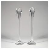 (2pc) STEUBEN CRYSTAL GLASS STORKS