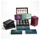 COLLECTION OF AMERICAN SILVER & COMMEMORATIVE COIN SETS