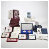 BICENTENNIAL & OTHER COMMEMORATIVE SILVER US COINS & MEDALS