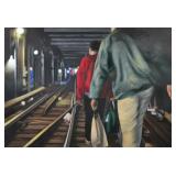 BORF (JOHN TSOMBIKOS)(B. 1987) OIL PASTEL