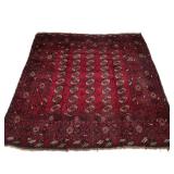AFGHAN BOKHARA (TEKKE) HAND-KNOTTED WOOL RUG