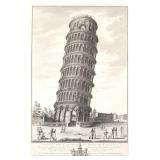 VERICO, ANTONIO. - ENGRAVING: VEDUTA DEL CAMPANILE DI PISA, 1816