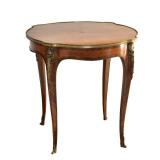 ORMOLU-MOUNTED MARQUETRY OCCASIONAL TABLE