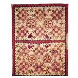 SILK EMBROIDERED APPLIQUE BULLOCK COVER