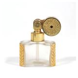 MARCEL FRANCK GILT-MOUNTED PERFUME ATOMIZER WITH CASE