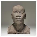 ETHNOGRAPHIC STONE CARVING OF A HEAD