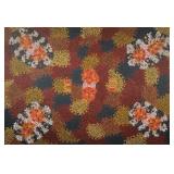 AN ABORIGINAL OIL PAINTING ON CANVAS