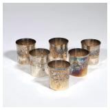 (6pc) SILVER JULEP CUPS