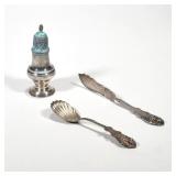 (3pc) ANTIQUE ENGLISH / CONTINENTAL SILVER