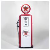 TEXACO GAS PUMP, ENAMELED PAINTED METAL, ROADSIDE RELICS REPRODUCTION