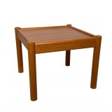 DOMINO MØBLER (DENMARK) TEAK MID-CENTURY MODERN SQUARE SIDE TABLE