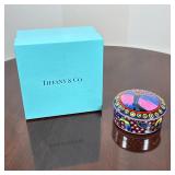 TIFFANY & CO. COVERED TRINKET DISH, DESIGN BY BRONWYN BANCROFT (SYDNEY 2000) | Porcelain covered tri