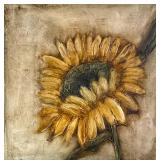 MINDELI (CONTEMPORARY) OIL ON PAPER | Del Sol Oil on paper h. 23.5 x w. 23.5 in., sight Signed lower