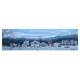 NORMAN ROCKWELL (AMERICAN, 1894-1978) LITHOGRAPH | Main Street, Stockbridge in Winter Color lithogra