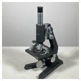 #46 REICHERT (AUSTRIA) MONOCULAR COMPOUND MICROSCOPE WITH ACCESSORIES IN CASE | Cast-metal monocular
