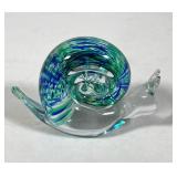#57 WEDGWOOD ENGLAND GLASS SNAIL PAPERWEIGHT
