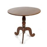 AMERICAN MID-19TH CENTURY MAHOGANY TRIPOD OCCASIONAL TABLE | Round top tripod occasional table const