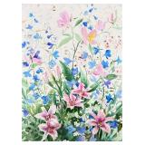 RUTH BASLER BURR (American, 20th-21st Century) WATERCOLOR | untitled Watercolor on handmade paper h.