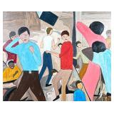 VINCENT FULGENZI (American, 20th Century) OIL ON CANVAS | Students Oil on canvas h. 24 x w. 30-1/4 i