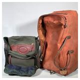 (2pc) ORVIS CANVAS BACKPACK AND BRIC