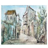EUROPEAN SCHOOL (20TH CENTURY) OIL ON CANVAS | untitled Oil on canvas w. 34 x h. 24 in., stretcher S