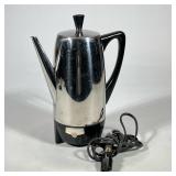 FARBERWARE ELECTRIC COFFEE PERCOLATOR, STAINLESS STEEL 12-CUP | Stainless steel electric coffee perc