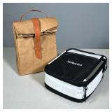 PAIR OF INSULATED LUNCH/COOLER BAGS, WHOLE FOODS MARKET & JEFFERIES | Two insulated lunch/cooler bag