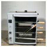 ARKE GOURMET VIP COUNTERTOP ELECTRIC ROTISSERIE OVEN | Countertop electric rotisserie oven marked "a
