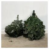 Balsam Hill Faux Christmas Tree With Pinecone And Faux Snow Details | Approximately 5ft tall