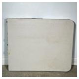 LIFETIME FOLDING PLASTIC TABLE | Rectangular molded high-density polyethylene top in off-white with 