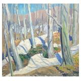 AMERICAN SCHOOL (20th Century) OIL PAINTING | untitled Oil on Canvas h. 32 x w. 36 in. Features a wi