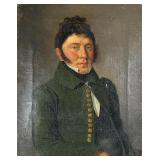 DANISH SCHOOL (19th Century) OIL PAINTING | Portrait of Mathias Utke of Brolykke Oil on canvas h. 13